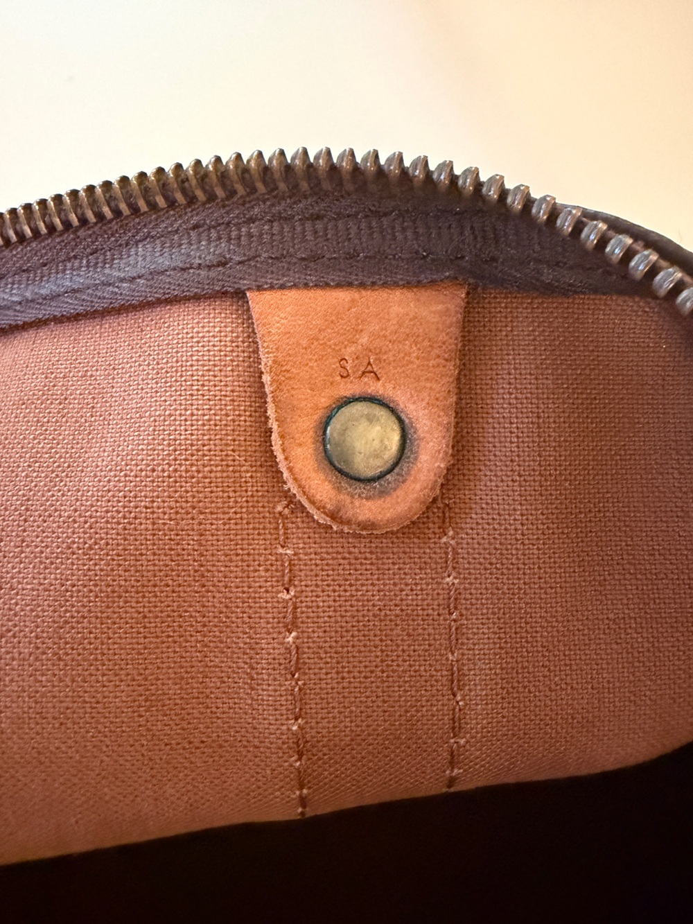 Well Loved 🤎 Louis Vuitton Brown Keepall 50 Travel Duffle Bag Weekender - Picture 13 of 16